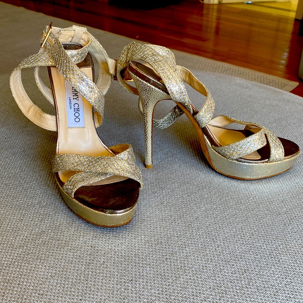 Jimmy Choo Sliver Stilettos